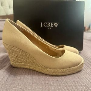 J Crew Canvas Espadrille Wedge